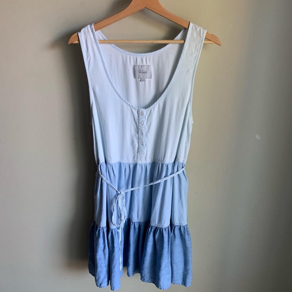 Chambray Peasant dress by Rails